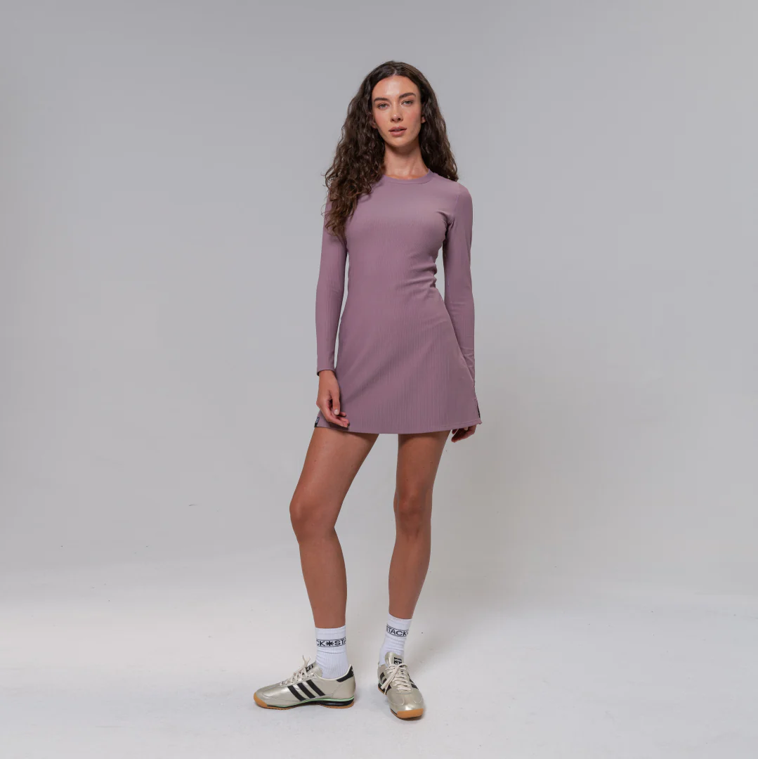 RibTech* Courtside Long Sleeve Dress - Image 10