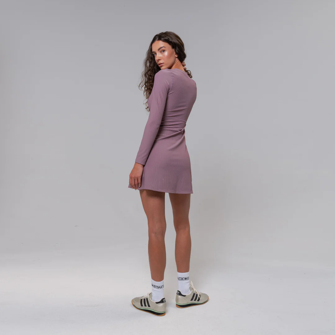 RibTech* Courtside Long Sleeve Dress - Image 3