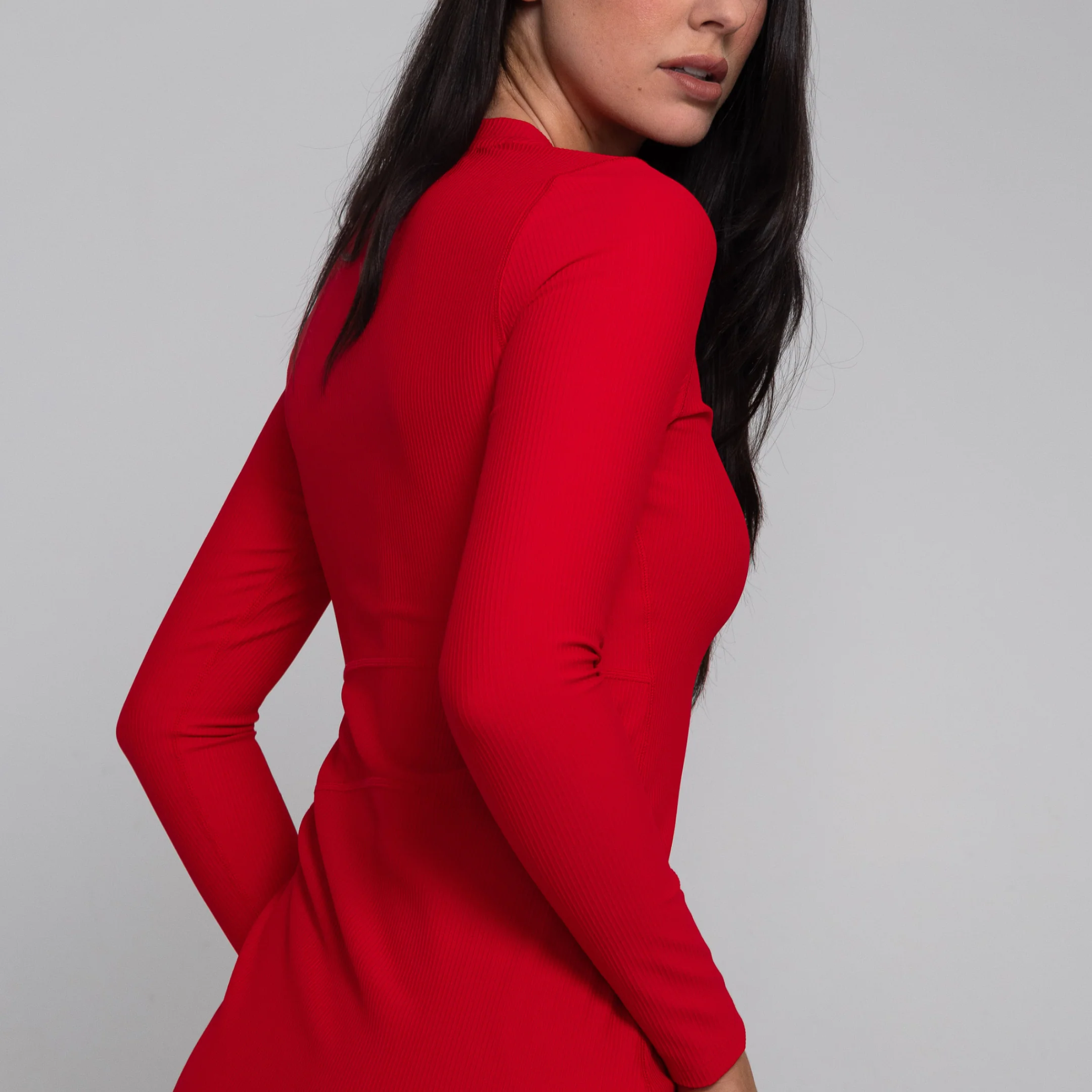 RibTech* Courtside Long Sleeve Dress - Image 33