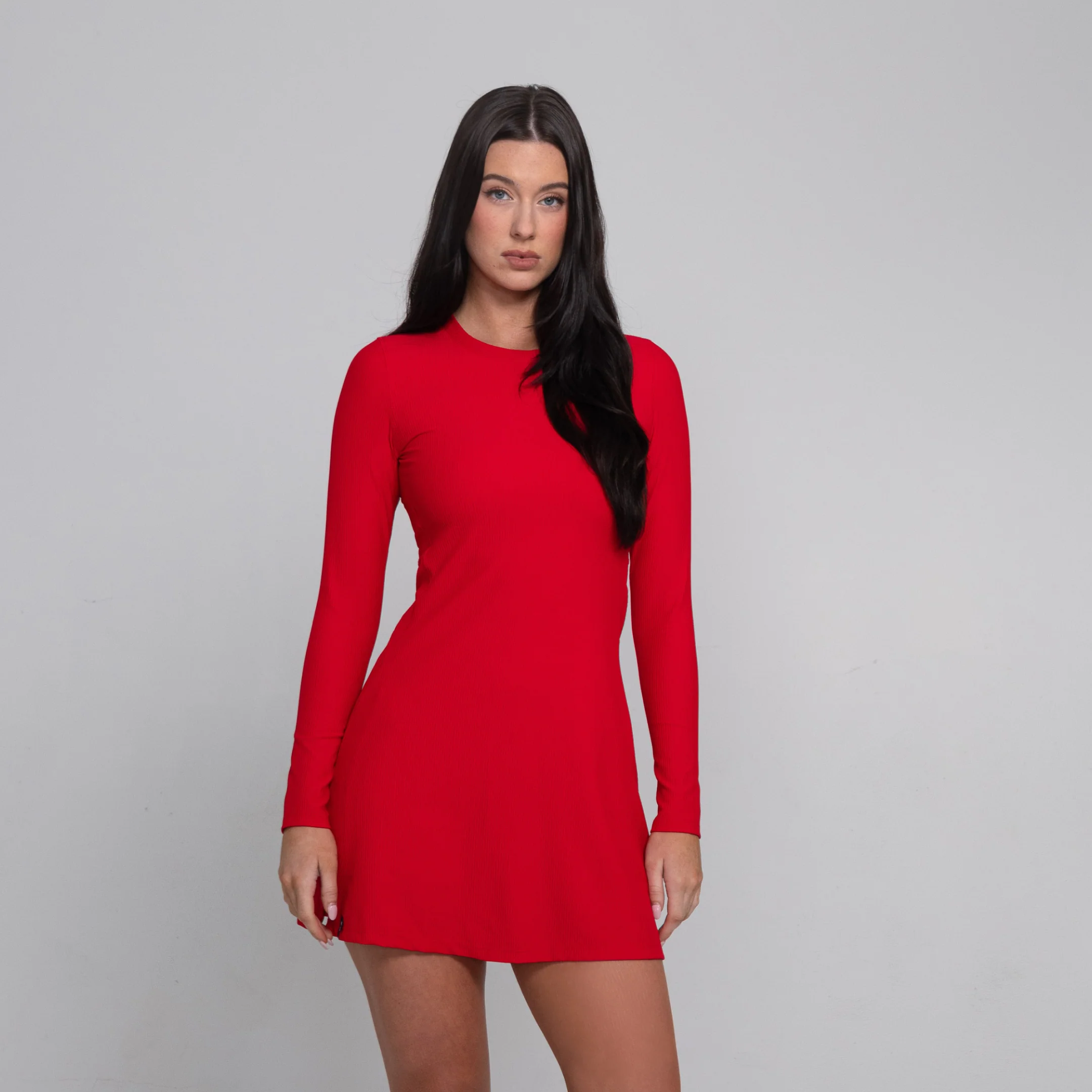 RibTech* Courtside Long Sleeve Dress - Image 34