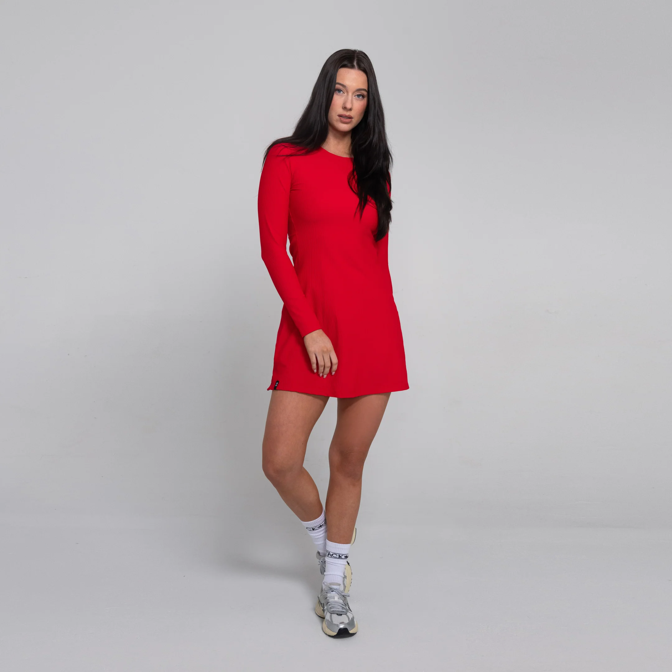 RibTech* Courtside Long Sleeve Dress - Image 35